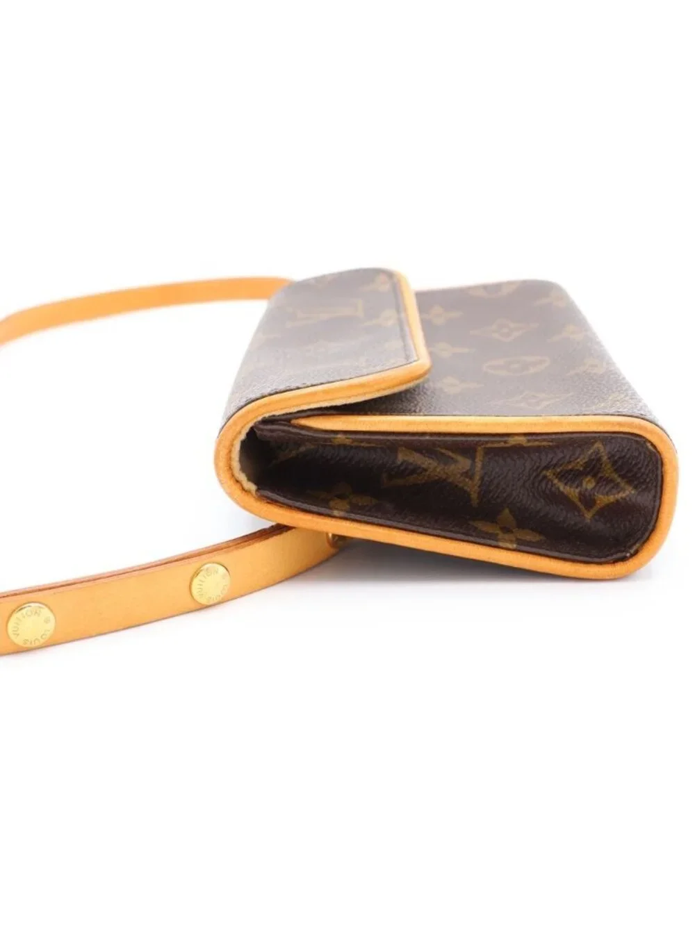 Louis Vuitton Monogram Pochette Florentine Waist Bag Leather Brown